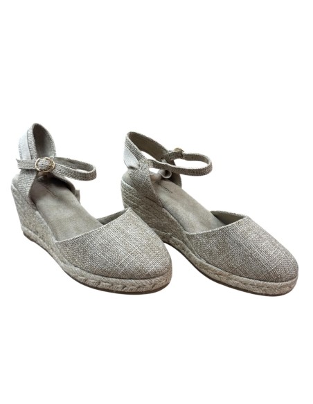 ESPARTO CON HEBILLA Y CUERDAS BEIG