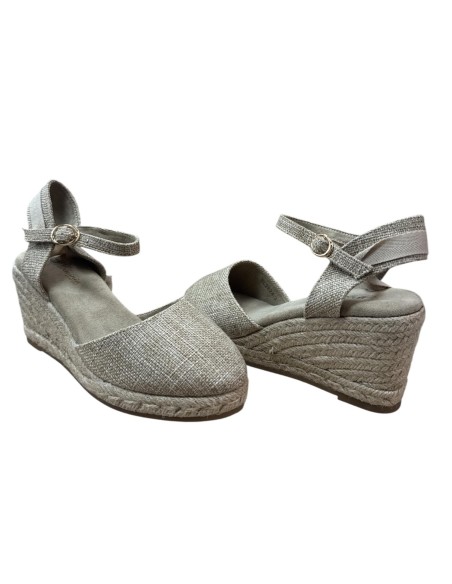 ESPARTO CON HEBILLA Y CUERDAS BEIG