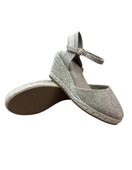 ESPARTO CON HEBILLA Y CUERDAS BEIG