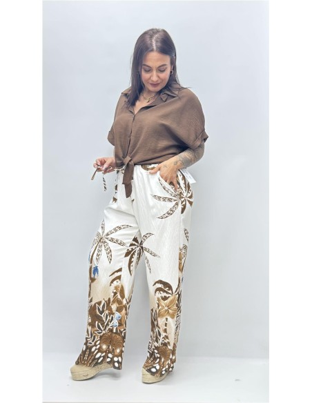 CONJUNTO TROPICAL MARRON