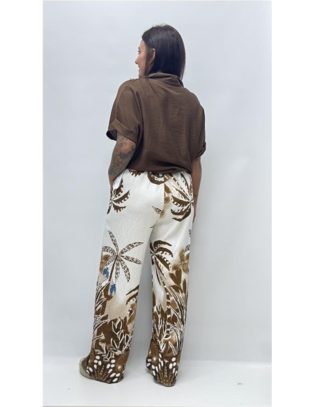 CONJUNTO TROPICAL MARRON