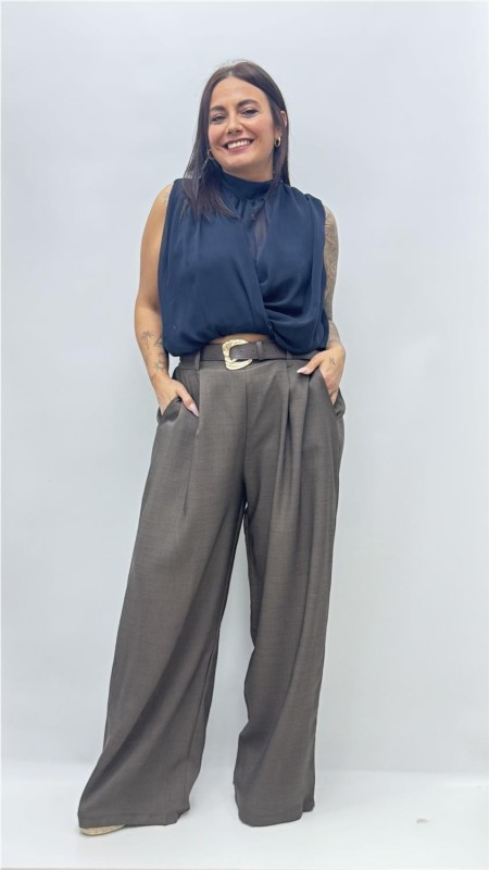 TOP ANGELICA VAQUERO OSCURO