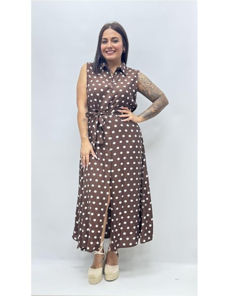 VESTIDO ABRIL MARRON