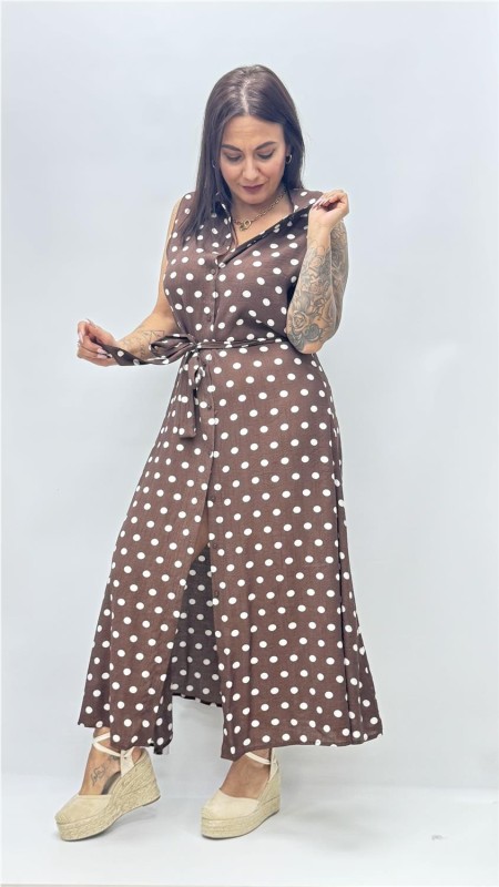 VESTIDO ABRIL MARRON 2