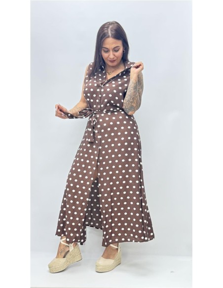 VESTIDO ABRIL MARRON