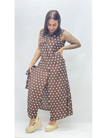 VESTIDO ABRIL MARRON