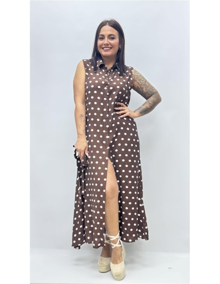 VESTIDO ABRIL MARRON