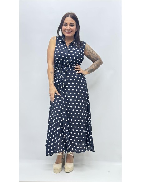 VESTIDO ABRIL VAQUERO OSCURO