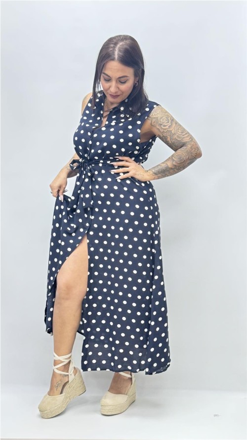 VESTIDO ABRIL VAQUERO OSCURO