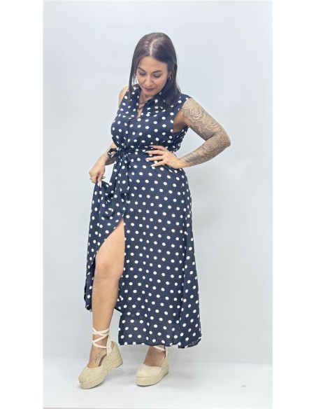 VESTIDO ABRIL VAQUERO OSCURO