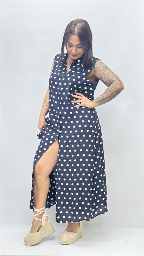 VESTIDO ABRIL VAQUERO OSCURO