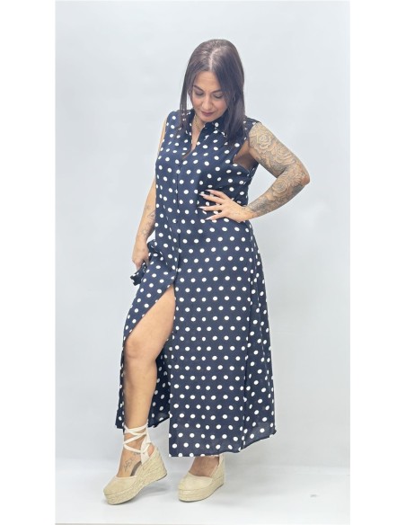 VESTIDO ABRIL VAQUERO OSCURO