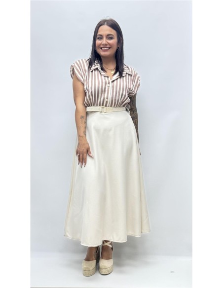 VESTIDO REINA MARRON