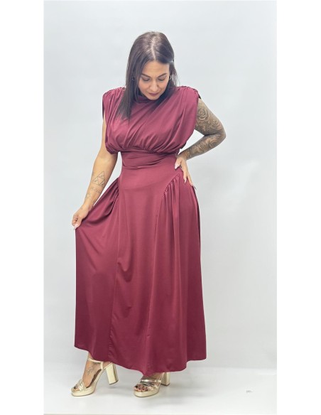 VESTIDO DIANA BURDEOS