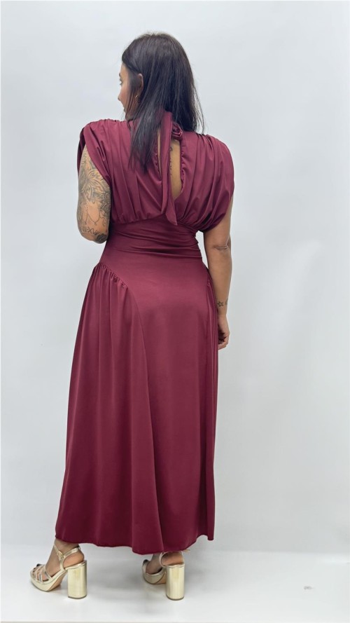 VESTIDO DIANA BURDEOS