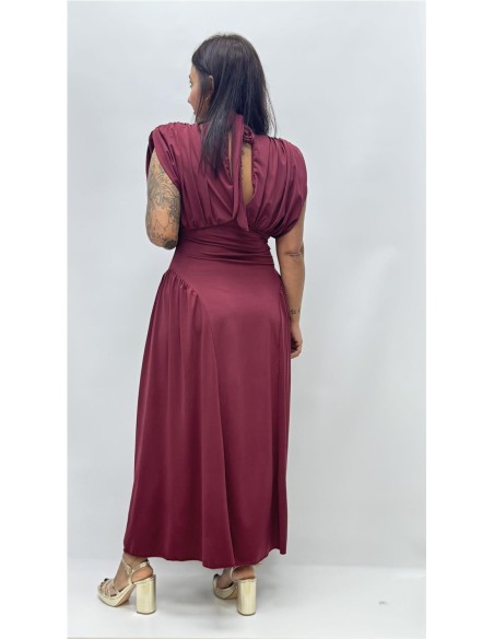 VESTIDO DIANA BURDEOS