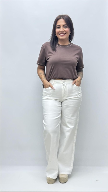 CAMISETA ADRIANA MARRON