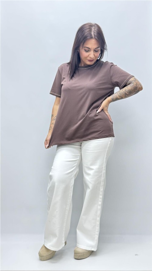 CAMISETA ADRIANA MARRON