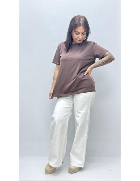 CAMISETA ADRIANA MARRON