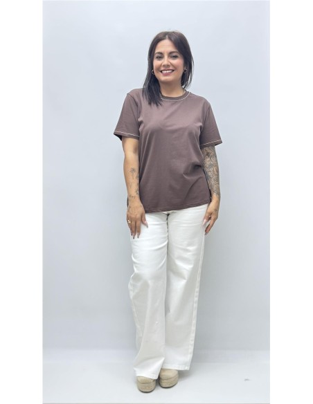 CAMISETA ADRIANA MARRON