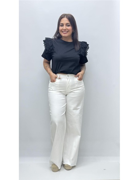 CAMISETA ANGELA NEGRO