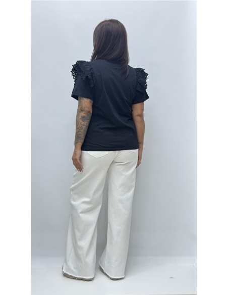 CAMISETA ANGELA NEGRO