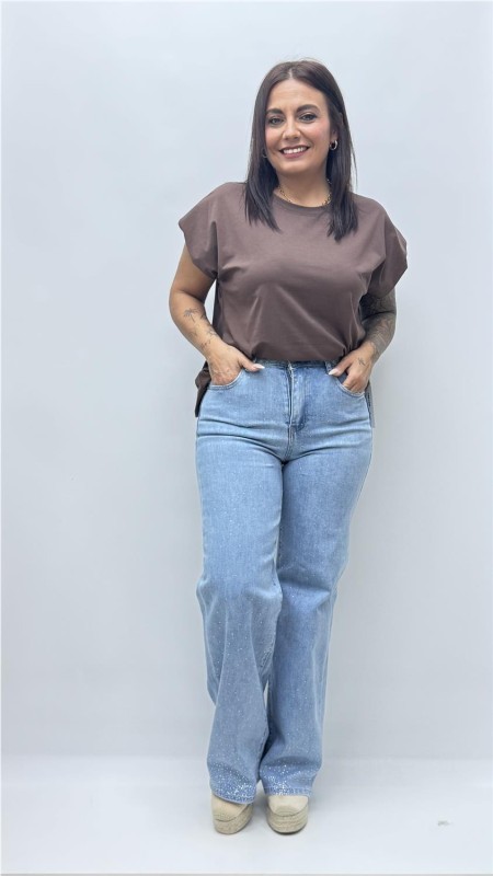 CAMISETA VIDA MARRON