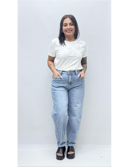 CAMISETA BRILLO BLANCO