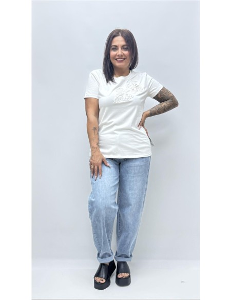 CAMISETA BRILLO BLANCO