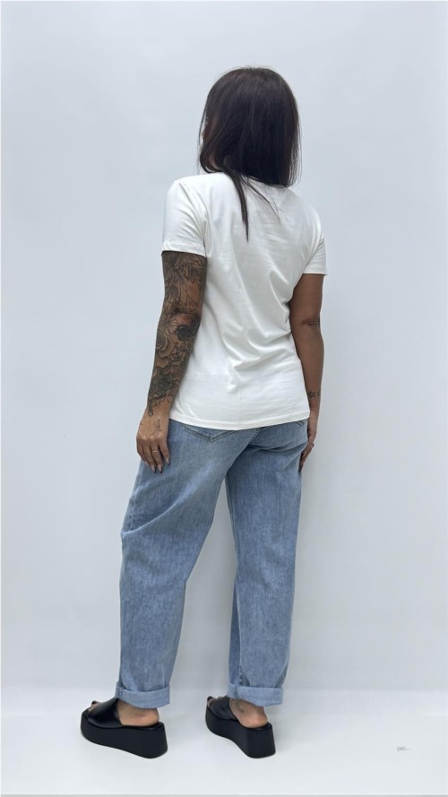 CAMISETA BRILLO BLANCO