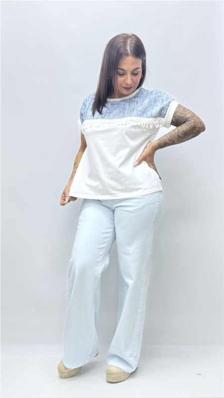 CAMISETA TEJANA BLANCO 1 2