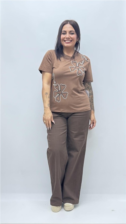 CAMISETA ESTELA MARRON