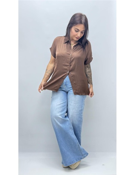 CAMISA ANITA MARRON