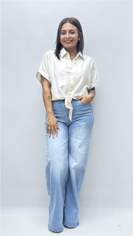 CAMISA BENIDORM BEIG