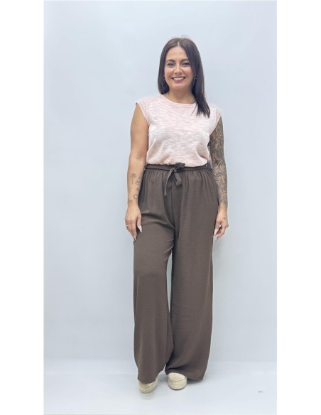 PANTALON RAQUEL MARRON