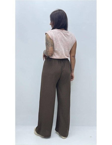 PANTALON RAQUEL MARRON