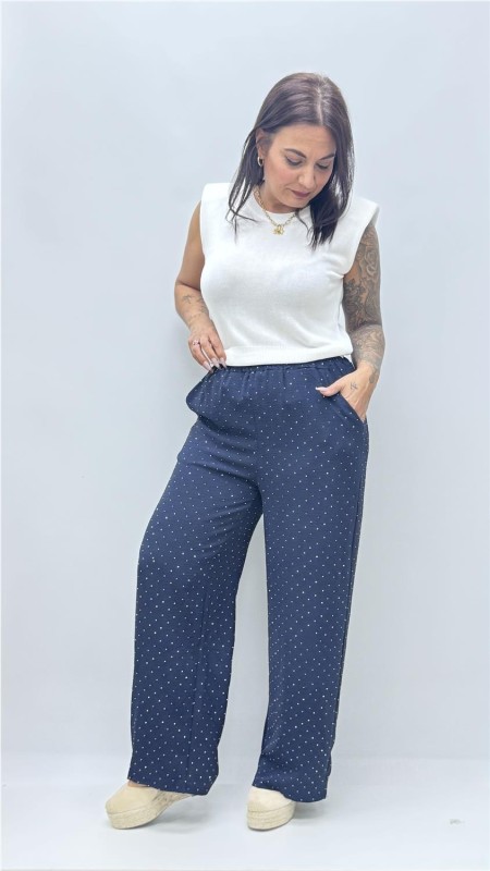 PANTALON BRILLANTE VAQUERO OSCURO 2