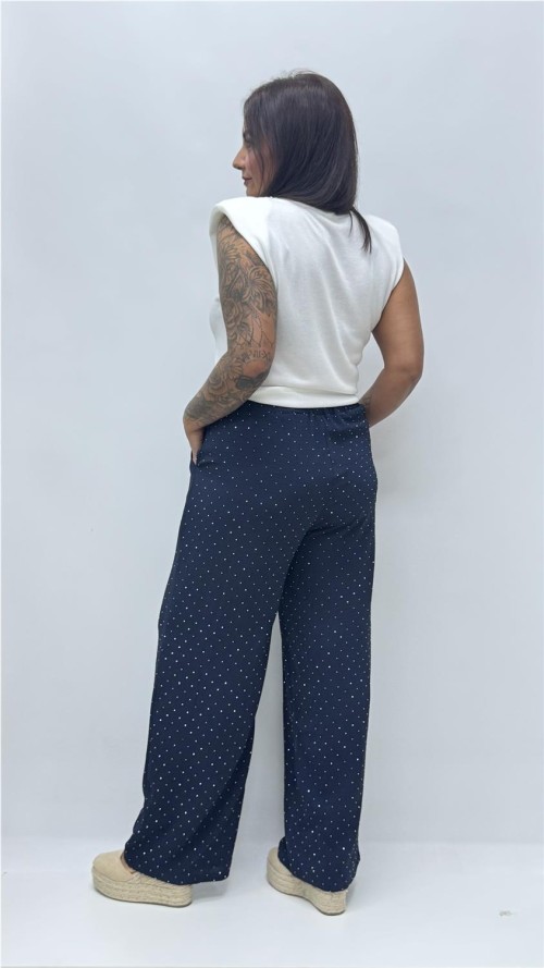 PANTALON BRILLANTE VAQUERO OSCURO