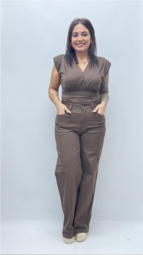 PANTALON DIJON MARRON