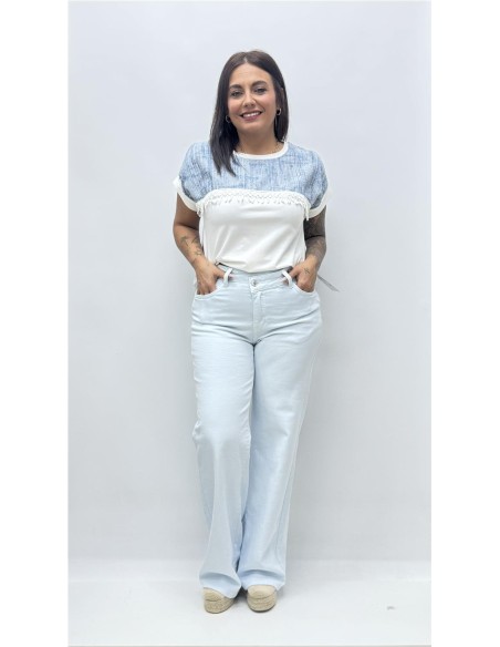 PANTALON CRUZADO AZUL