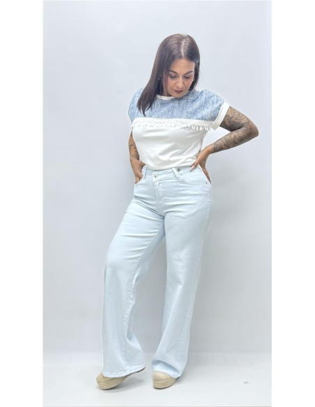 PANTALON CRUZADO AZUL