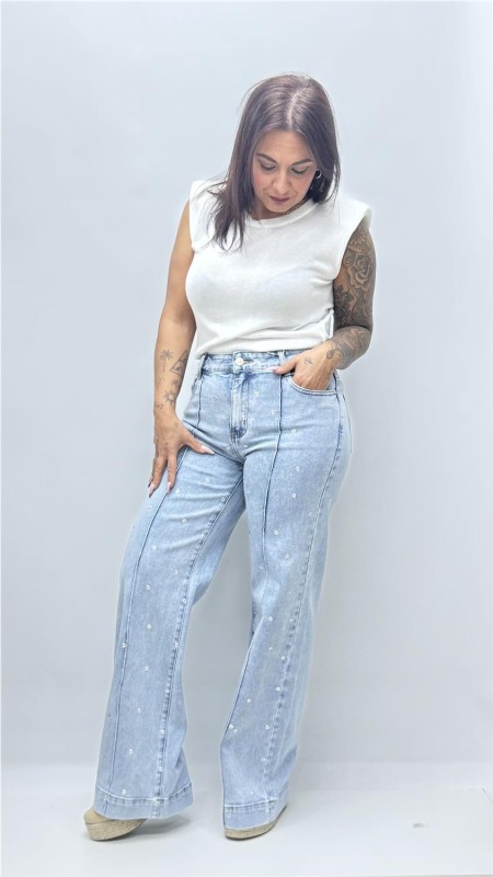 PANTALON TACHAS VAQUERO 2