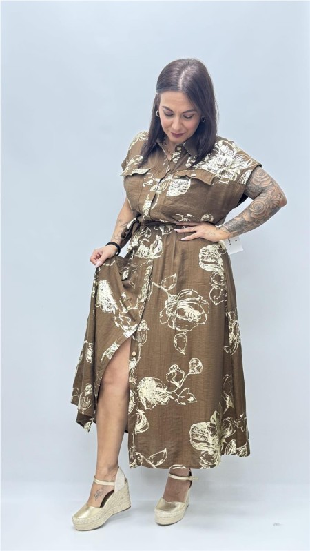 VESTIDO AMAPOLA MARRON 2