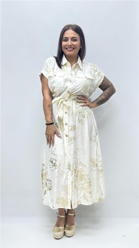 VESTIDO AMAPOLA BEIG