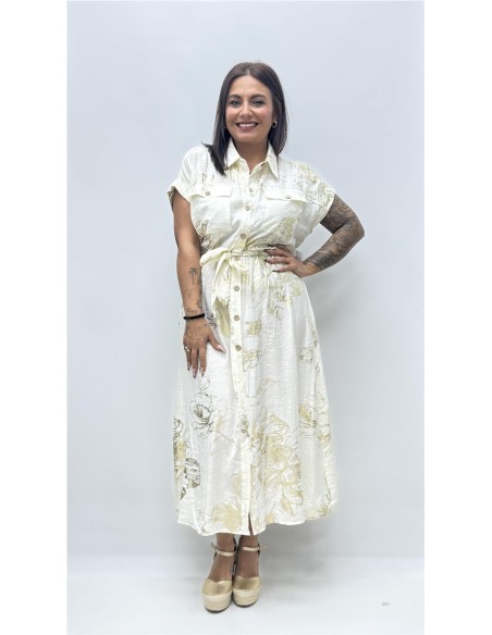 VESTIDO AMAPOLA BEIG