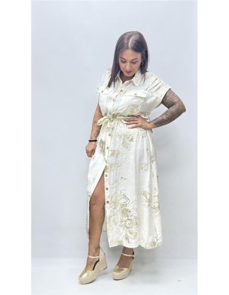 VESTIDO AMAPOLA BEIG