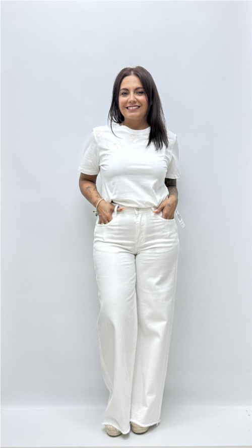 CAMISETA MARIPOSA BLANCO