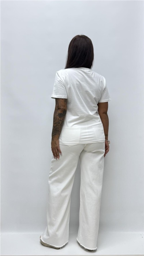 CAMISETA MARIPOSA BLANCO