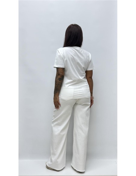 CAMISETA MARIPOSA BLANCO