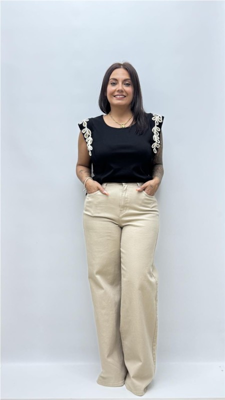 CAMISETA ROCIO NEGRO